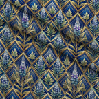Gilded Jade Blooms Pattern 45 Minky Fabric — plush minky folded close-up preview (mv-minky-v1:lying)