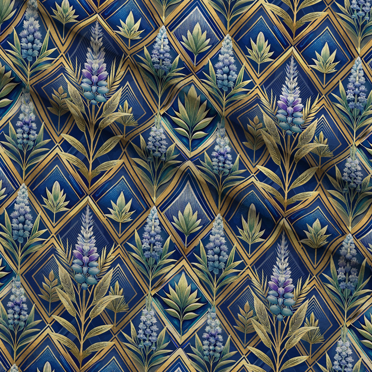 Gilded Jade Blooms Pattern 45 Minky Fabric — plush minky folded close-up preview (mv-minky-v1:lying)