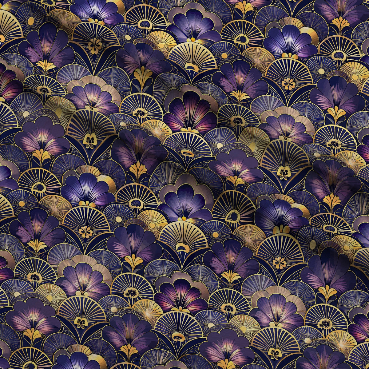 Gilded Jade Blooms Pattern 53 Minky Fabric — plush minky folded close-up preview (mv-minky-v1:lying)