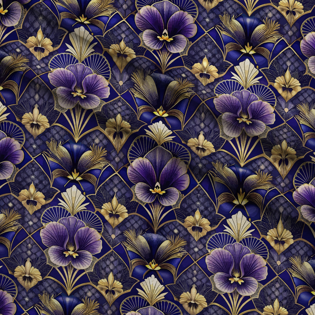 Gilded Jade Blooms Pattern 55 Minky Fabric — plush minky folded close-up preview (mv-minky-v1:lying)