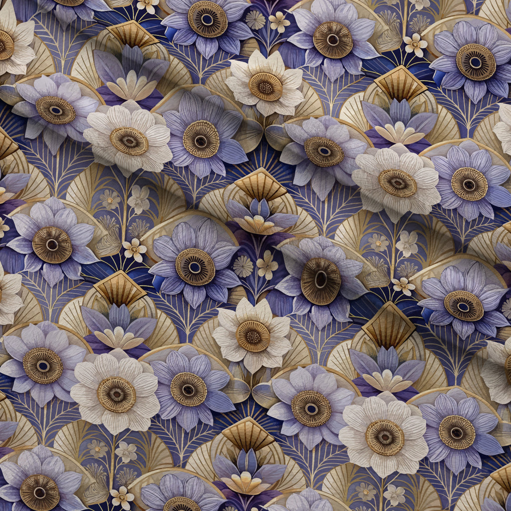 Gilded Jade Blooms Pattern 56 Minky Fabric — plush minky folded close-up preview (mv-minky-v1:lying)