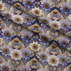 Gilded Jade Blooms Pattern 56 Minky Fabric — plush minky folded close-up preview (mv-minky-v1:lying)