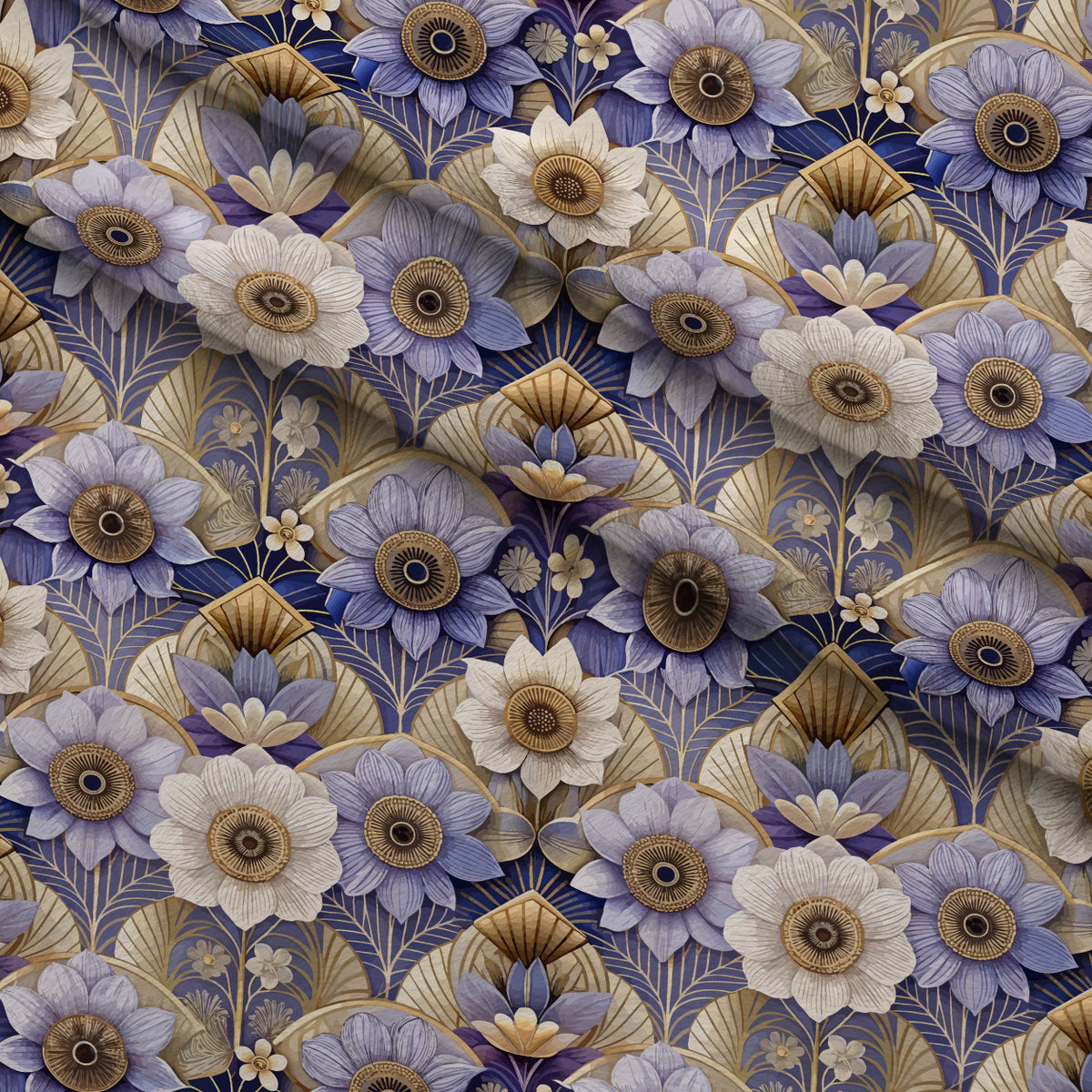 Gilded Jade Blooms Pattern 56 Minky Fabric — plush minky folded close-up preview (mv-minky-v1:lying)