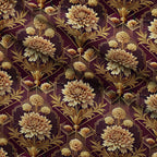 Gilded Jade Blooms Pattern 63 Minky Fabric — plush minky folded close-up preview (mv-minky-v1:lying)