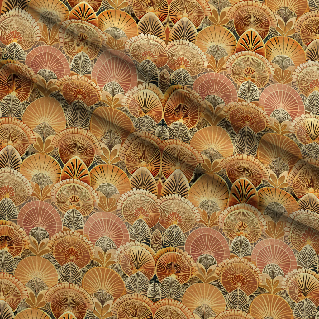 Gilded Jade Blooms Pattern 64 Minky Fabric — plush minky folded close-up preview (mv-minky-v1:lying)