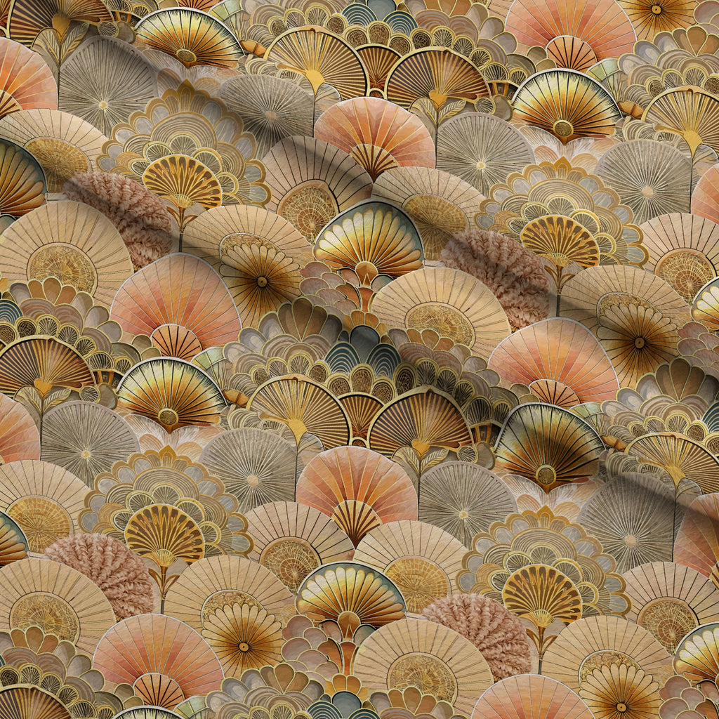Gilded Jade Blooms Pattern 65 Minky Fabric — plush minky folded close-up preview (mv-minky-v1:lying)