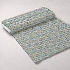 Gilded Jade Blooms Pattern 70 Minky Fabric — plush minky unrolled bolt preview (mv-minky-v1:bolt)