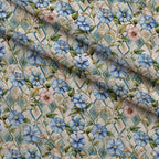 Gilded Jade Blooms Pattern 70 Minky Fabric — plush minky folded close-up preview (mv-minky-v1:lying)