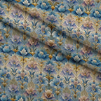 Gilded Jade Blooms Pattern 71 Minky Fabric — plush minky folded close-up preview (mv-minky-v1:lying)