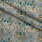 Gilded Jade Blooms Pattern 72 Minky Fabric — plush minky folded close-up preview (mv-minky-v1:lying)