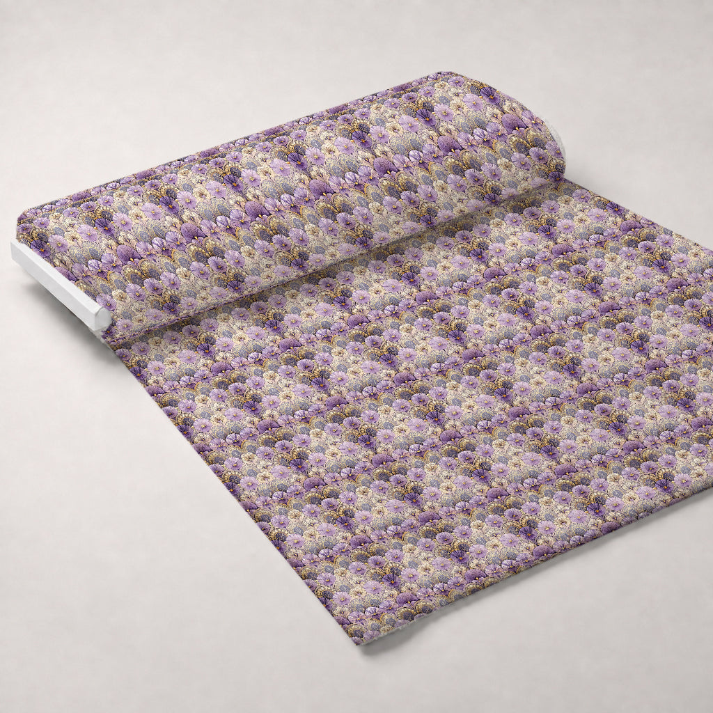 Gilded Jade Blooms Pattern 73 Minky Fabric — plush minky unrolled bolt preview (mv-minky-v1:bolt)