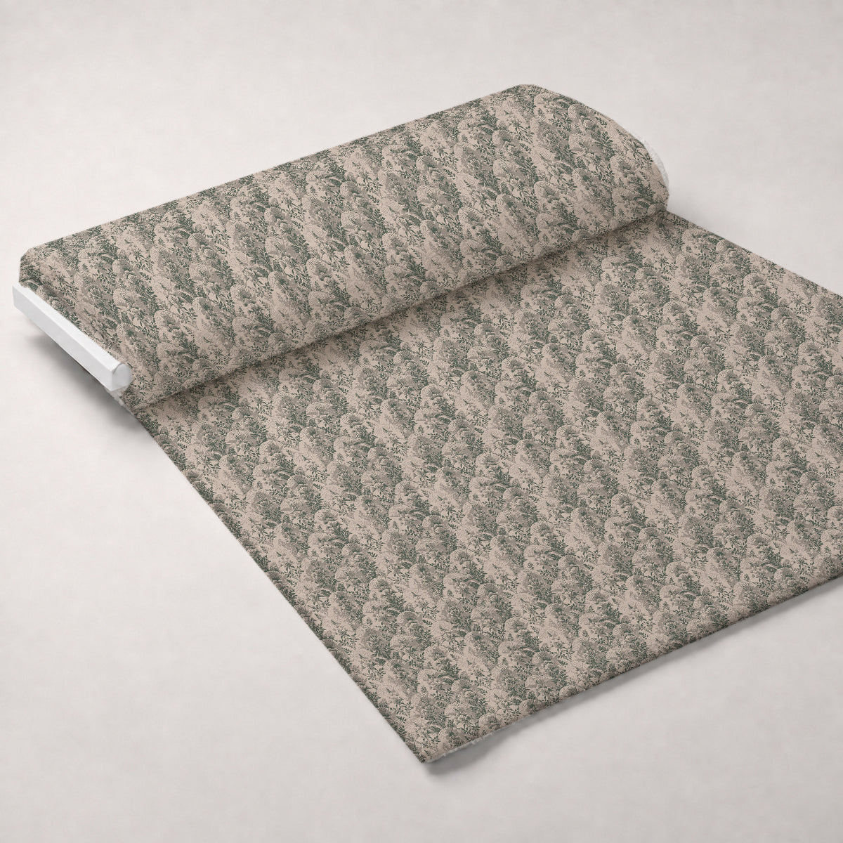 Gilded Jade Blooms Pattern 75 Minky Fabric — plush minky unrolled bolt preview (mv-minky-v1:bolt)