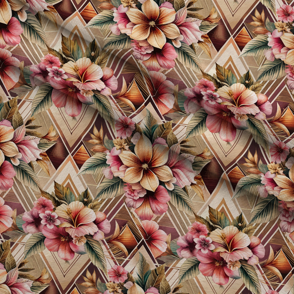Gilded Jade Blooms Pattern 77 Minky Fabric — plush minky folded close-up preview (mv-minky-v1:lying)
