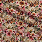 Gilded Jade Blooms Pattern 77 Minky Fabric — plush minky folded close-up preview (mv-minky-v1:lying)