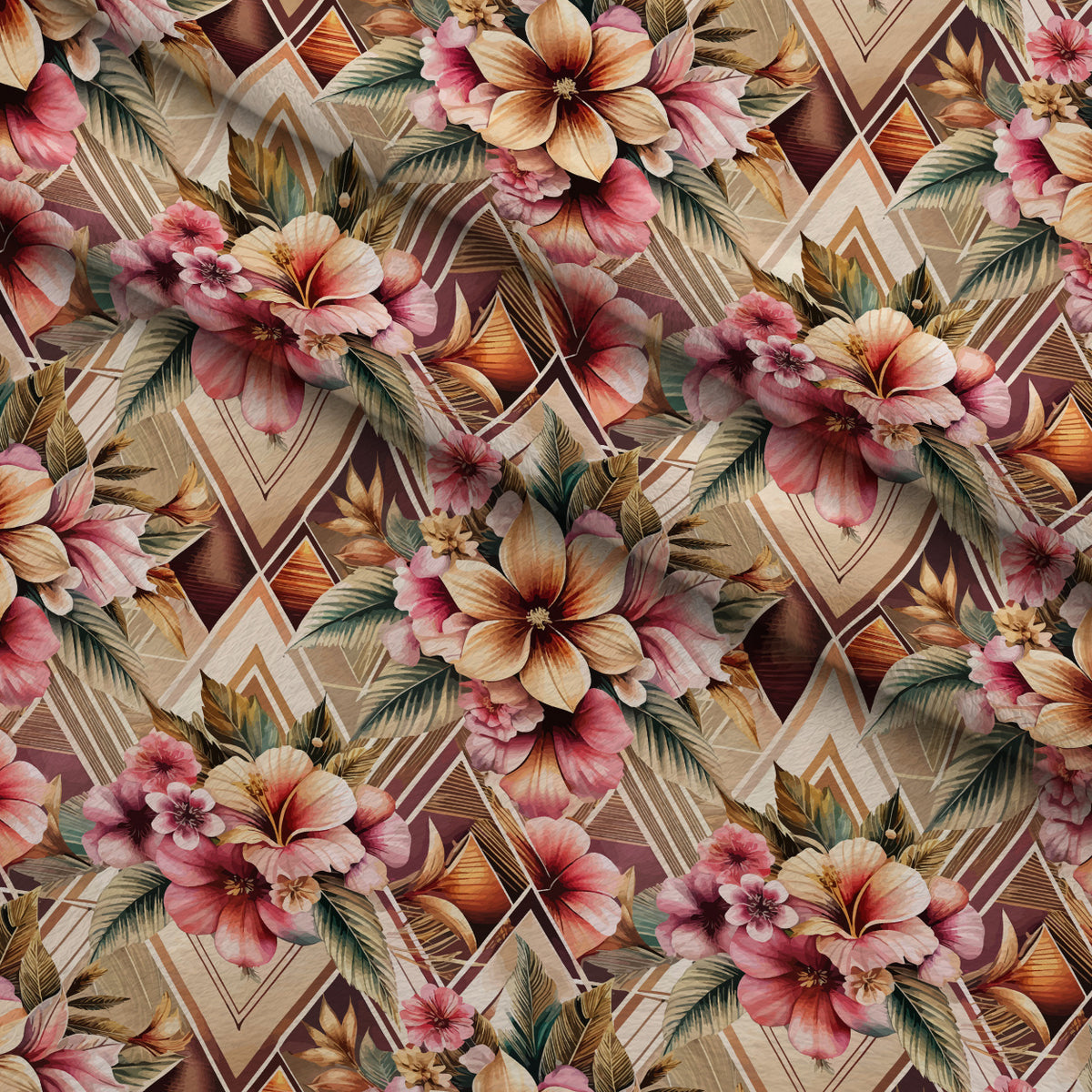 Gilded Jade Blooms Pattern 77 Minky Fabric — plush minky folded close-up preview (mv-minky-v1:lying)