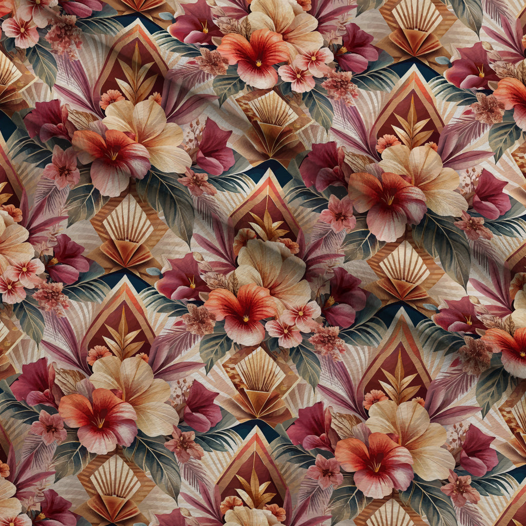 Gilded Jade Blooms Pattern 78 Minky Fabric — plush minky folded close-up preview (mv-minky-v1:lying)