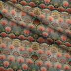 Gilded Jade Blooms Pattern 82 Minky Fabric — plush minky folded close-up preview (mv-minky-v1:lying)