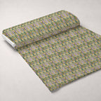 Gilded Jade Blooms Pattern 99 Minky Fabric — plush minky unrolled bolt preview (mv-minky-v1:bolt)