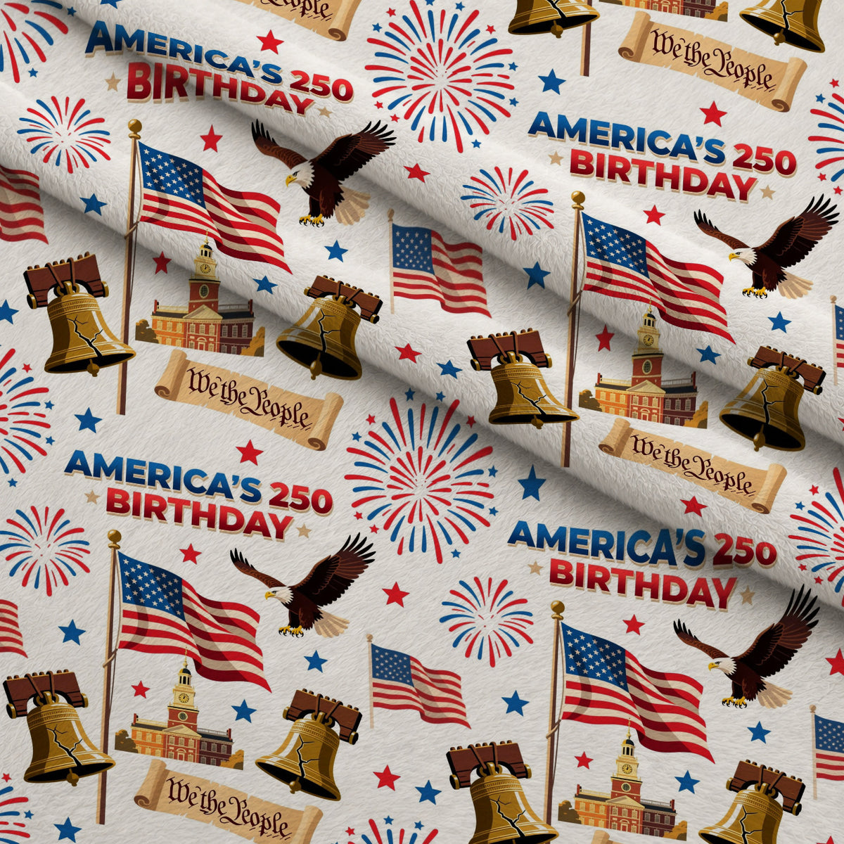 Gilded Liberty Pattern 10 Minky Fabric — plush minky folded close-up preview (mv-minky-v1:lying)