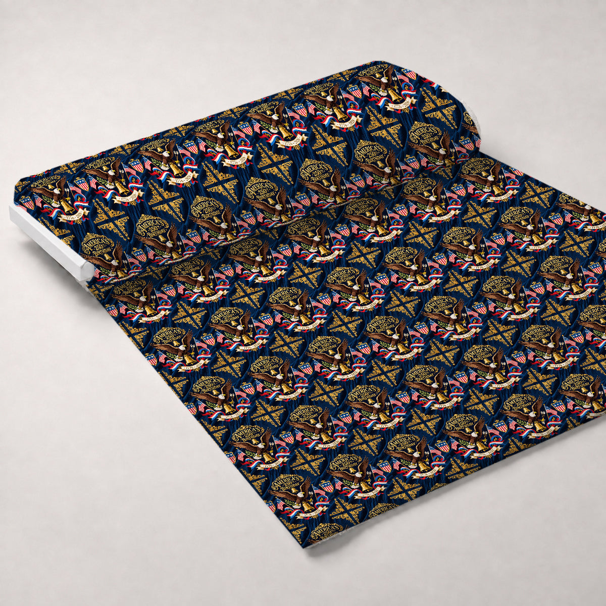 Gilded Liberty Pattern 13 Minky Fabric — plush minky unrolled bolt preview (mv-minky-v1:bolt)