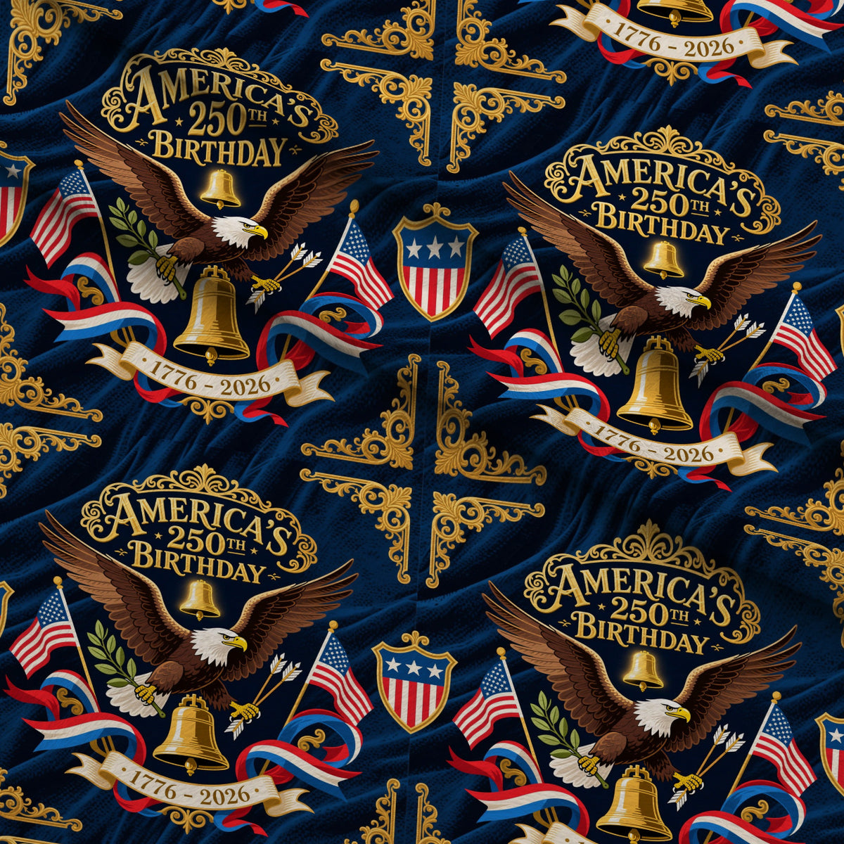 Gilded Liberty Pattern 13 Minky Fabric — plush minky folded close-up preview (mv-minky-v1:lying)