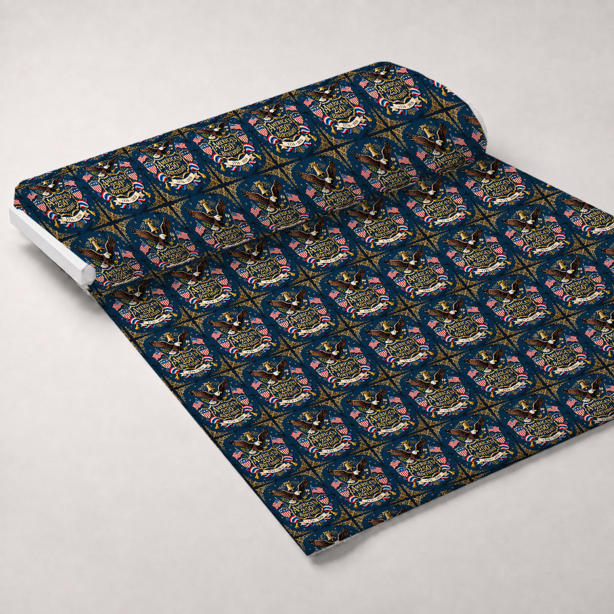 Gilded Liberty Pattern 14 Minky Fabric — plush minky unrolled bolt preview (mv-minky-v1:bolt)