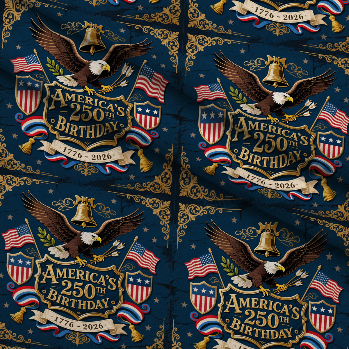 Gilded Liberty Pattern 14 Minky Fabric — plush minky folded close-up preview (mv-minky-v1:lying)