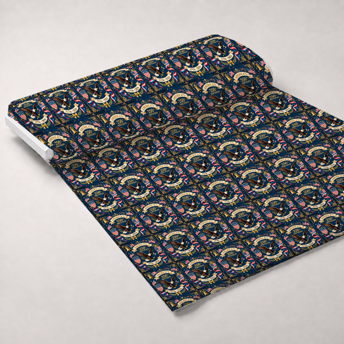 Gilded Liberty Pattern 15 Minky Fabric — plush minky unrolled bolt preview (mv-minky-v1:bolt)