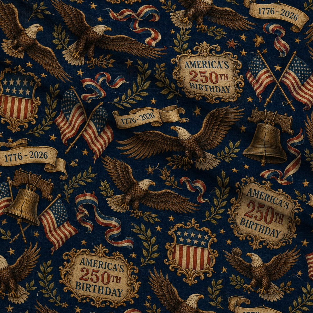 Gilded Liberty Pattern 6 Minky Fabric — plush minky folded close-up preview (mv-minky-v1:lying)