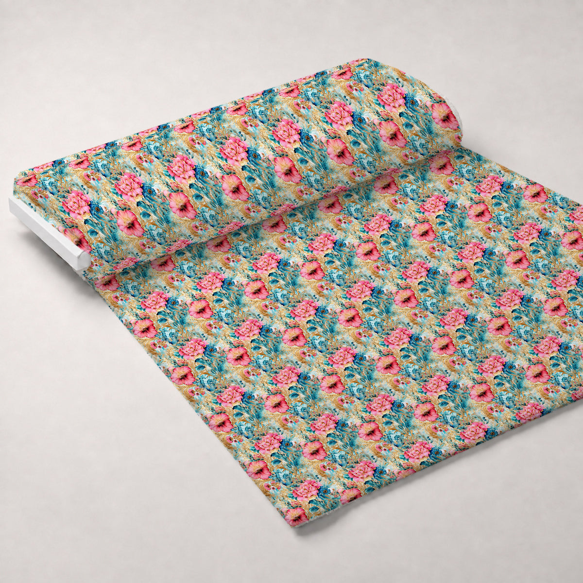 Gilded Menagerie Pattern 14 Minky Fabric — plush minky unrolled bolt preview (mv-minky-v1:bolt)