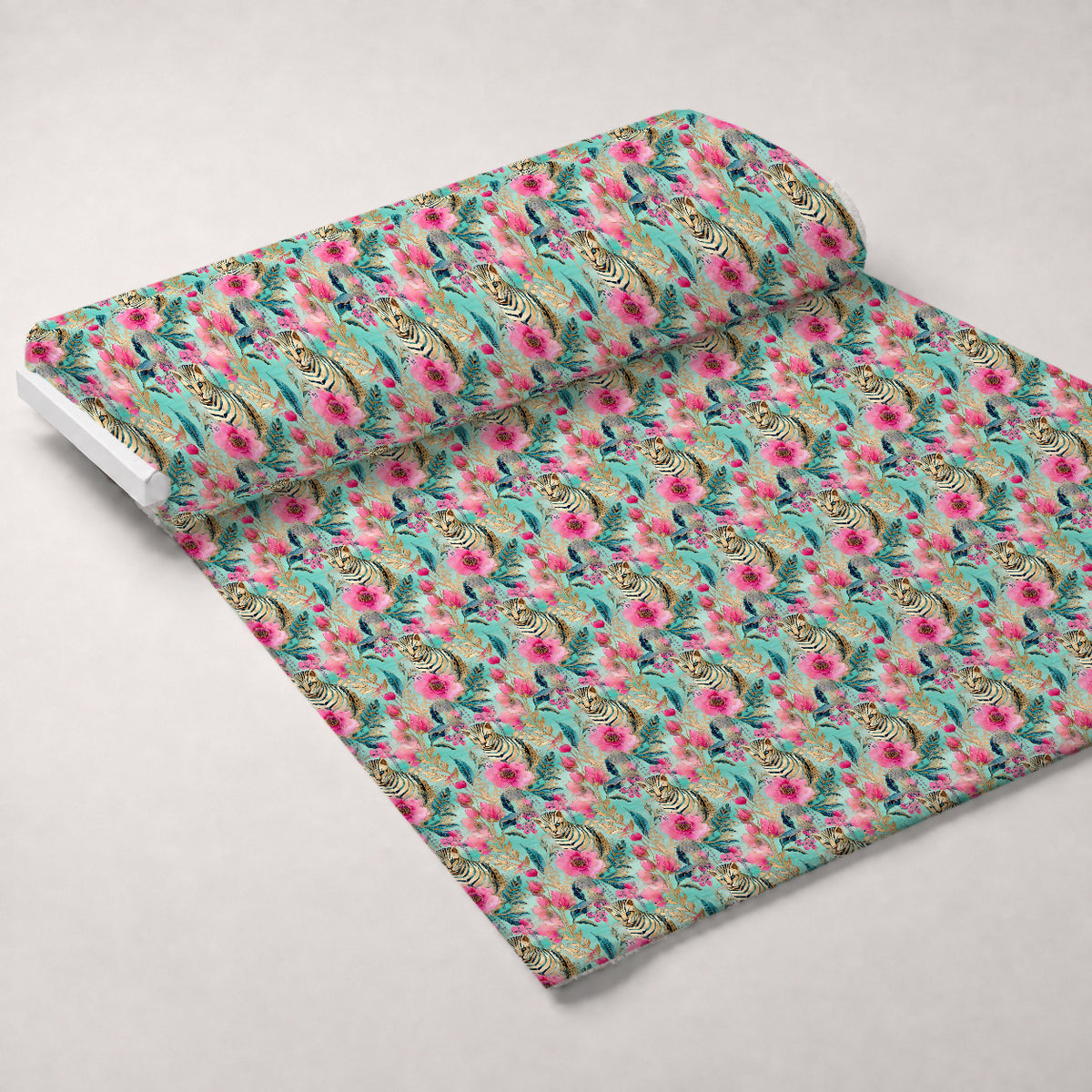 Gilded Menagerie Pattern 16 Minky Fabric — plush minky unrolled bolt preview (mv-minky-v1:bolt)