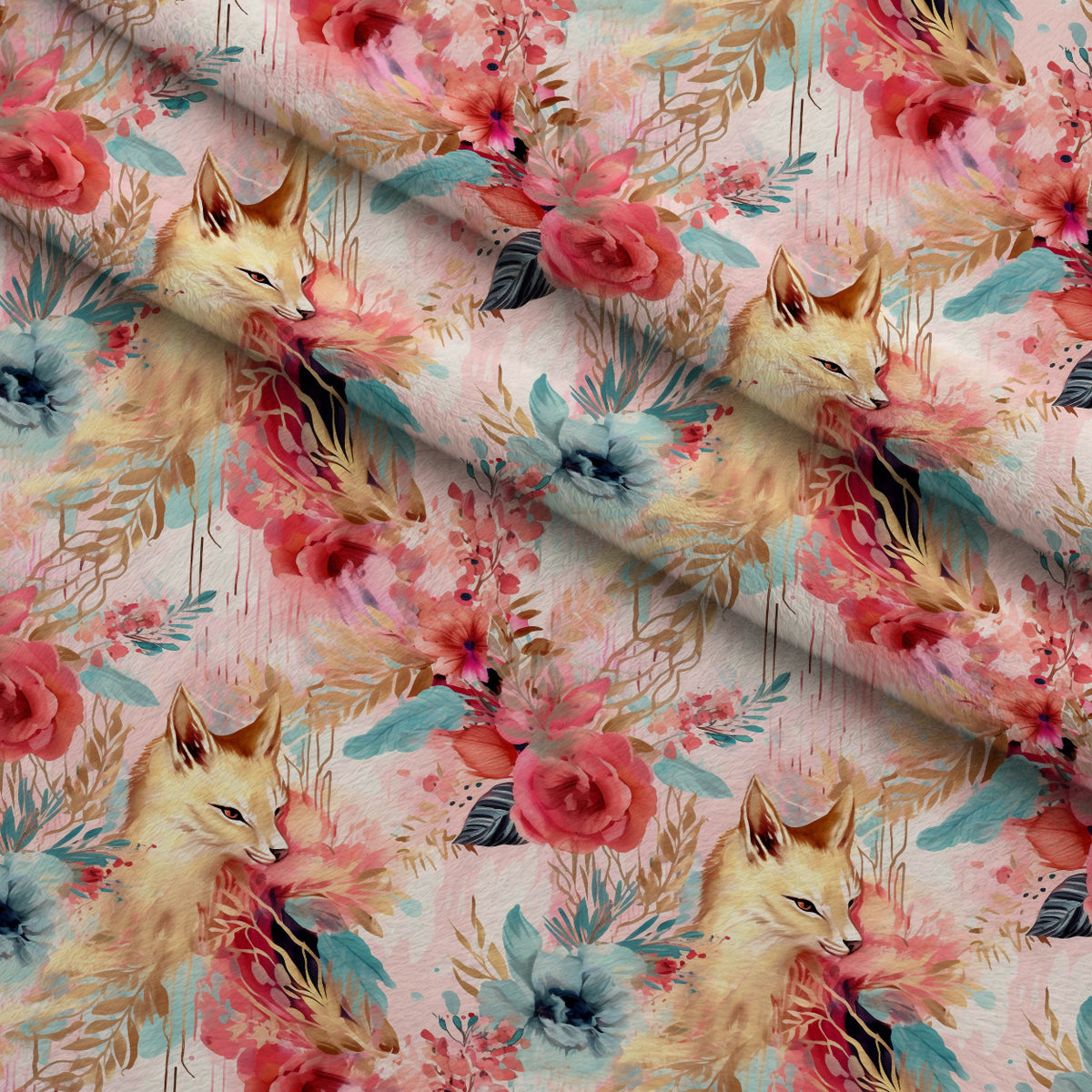 Gilded Menagerie Pattern 17 Minky Fabric — plush minky folded close-up preview (mv-minky-v1:lying)