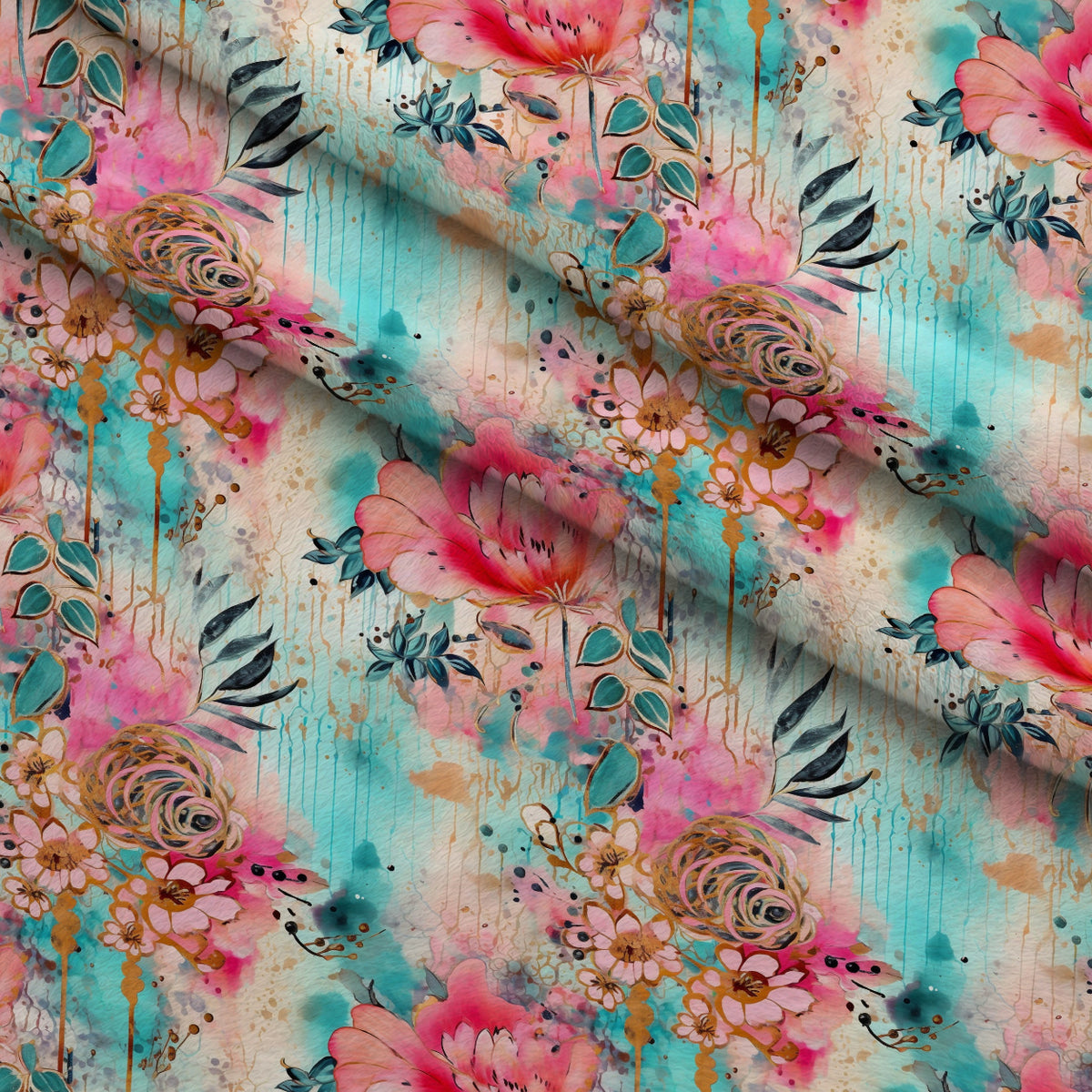 Gilded Menagerie Pattern 18 Minky Fabric — plush minky folded close-up preview (mv-minky-v1:lying)