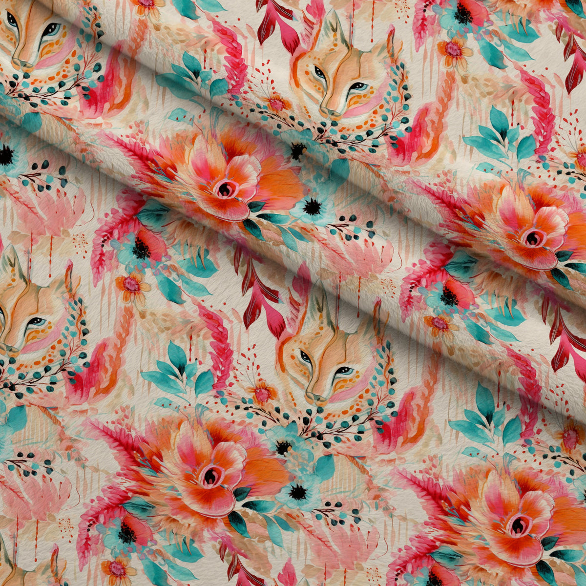 Gilded Menagerie Pattern 19 Minky Fabric — plush minky folded close-up preview (mv-minky-v1:lying)