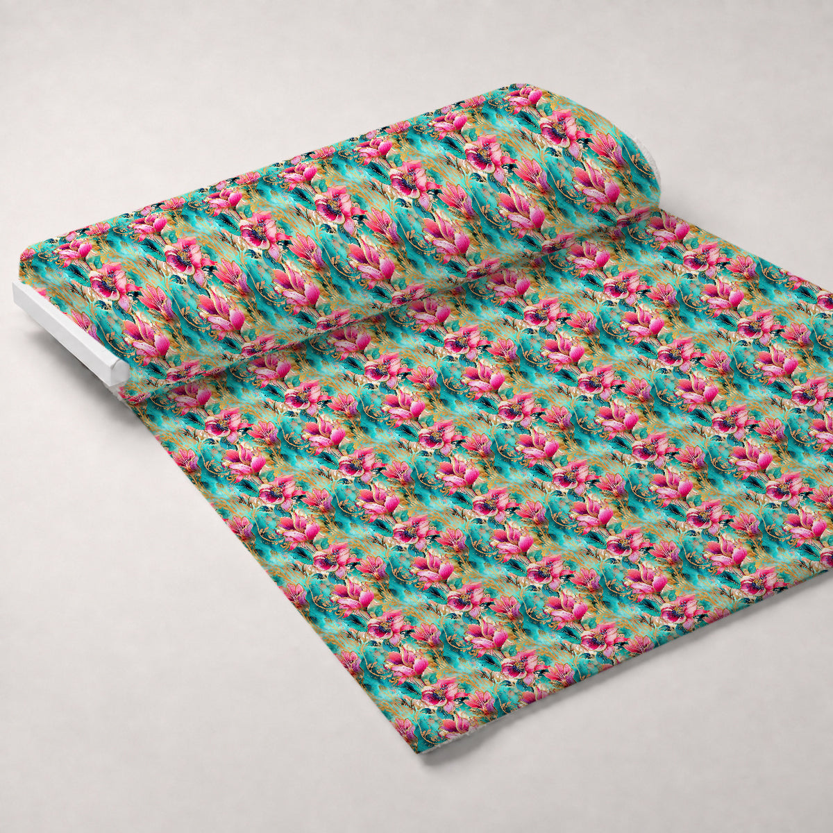 Gilded Menagerie Pattern 7 Minky Fabric — plush minky unrolled bolt preview (mv-minky-v1:bolt)