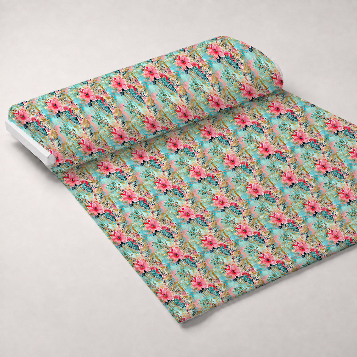 Gilded Menagerie Pattern 8 Minky Fabric — plush minky unrolled bolt preview (mv-minky-v1:bolt)