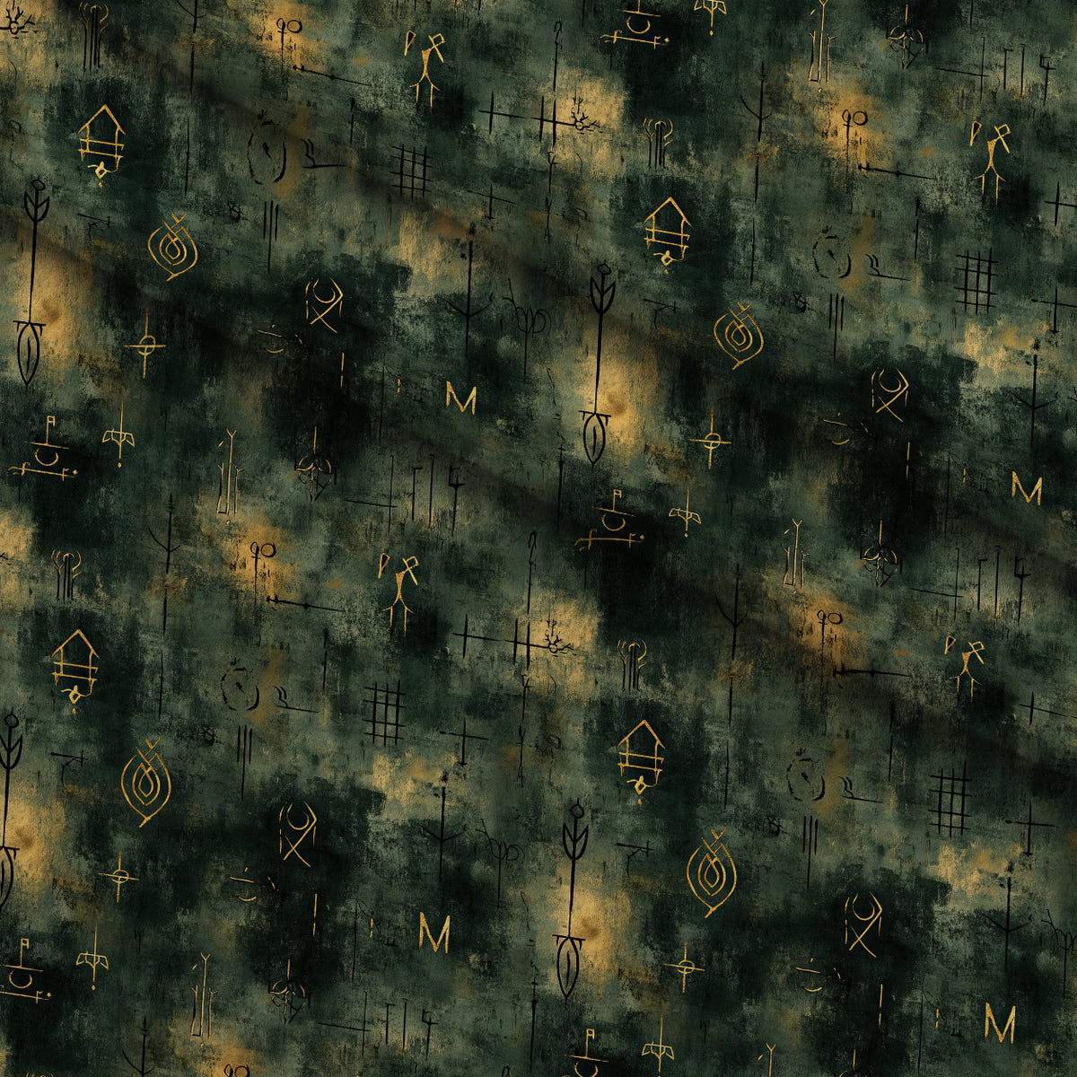 Gilded Midnight Garden Pattern 10 Minky Fabric — plush minky folded close-up preview (mv-minky-v1:lying)