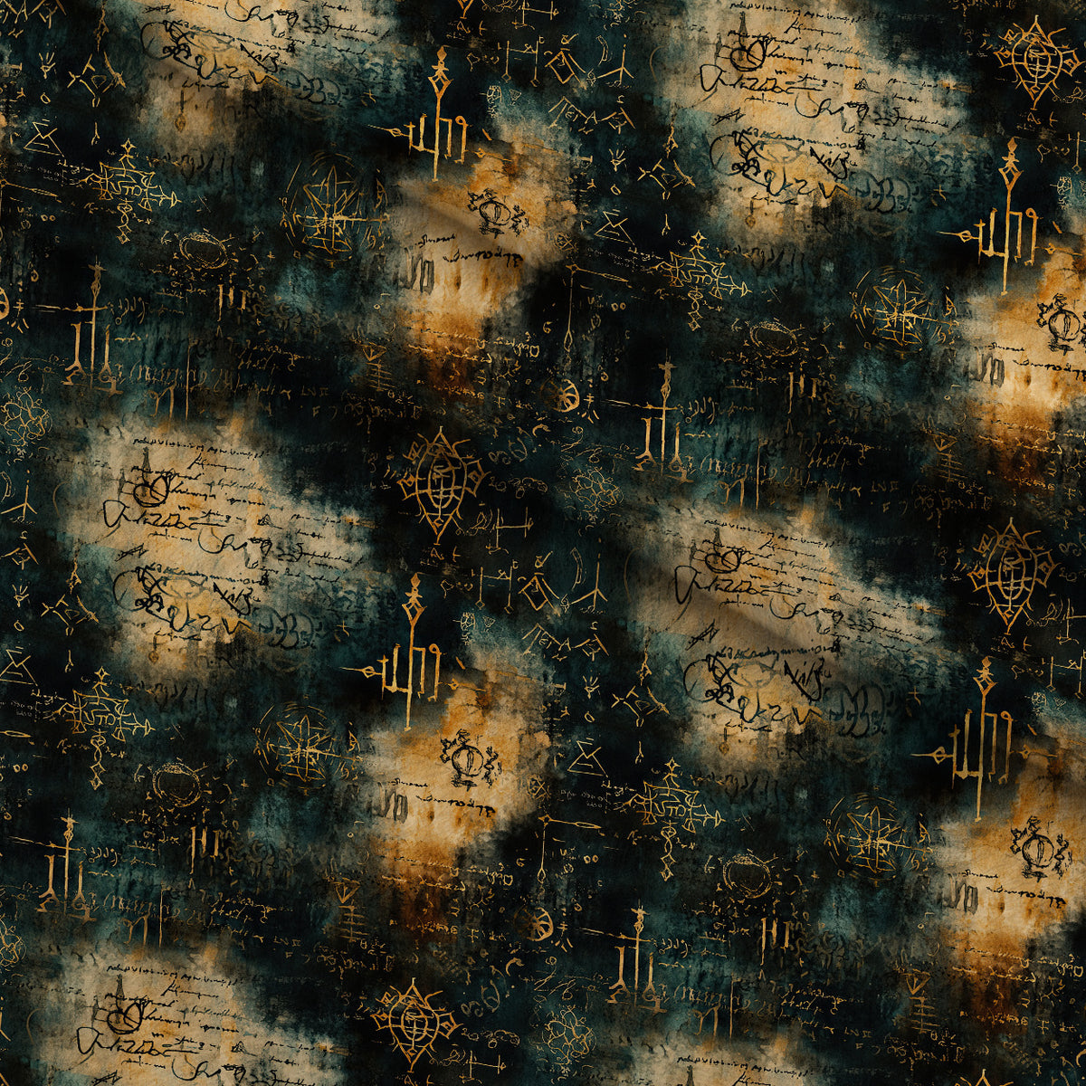 Gilded Midnight Garden Pattern 12 Minky Fabric — plush minky folded close-up preview (mv-minky-v1:lying)