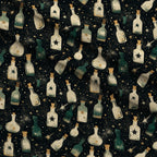 Gilded Midnight Garden Pattern 13 Minky Fabric — plush minky folded close-up preview (mv-minky-v1:lying)
