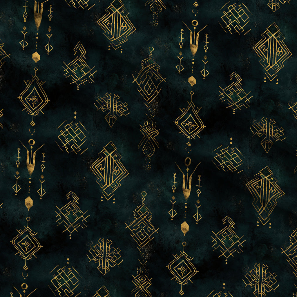 Gilded Midnight Garden Pattern 17 Minky Fabric — plush minky folded close-up preview (mv-minky-v1:lying)