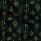 Gilded Midnight Garden Pattern 17 Minky Fabric — plush minky folded close-up preview (mv-minky-v1:lying)