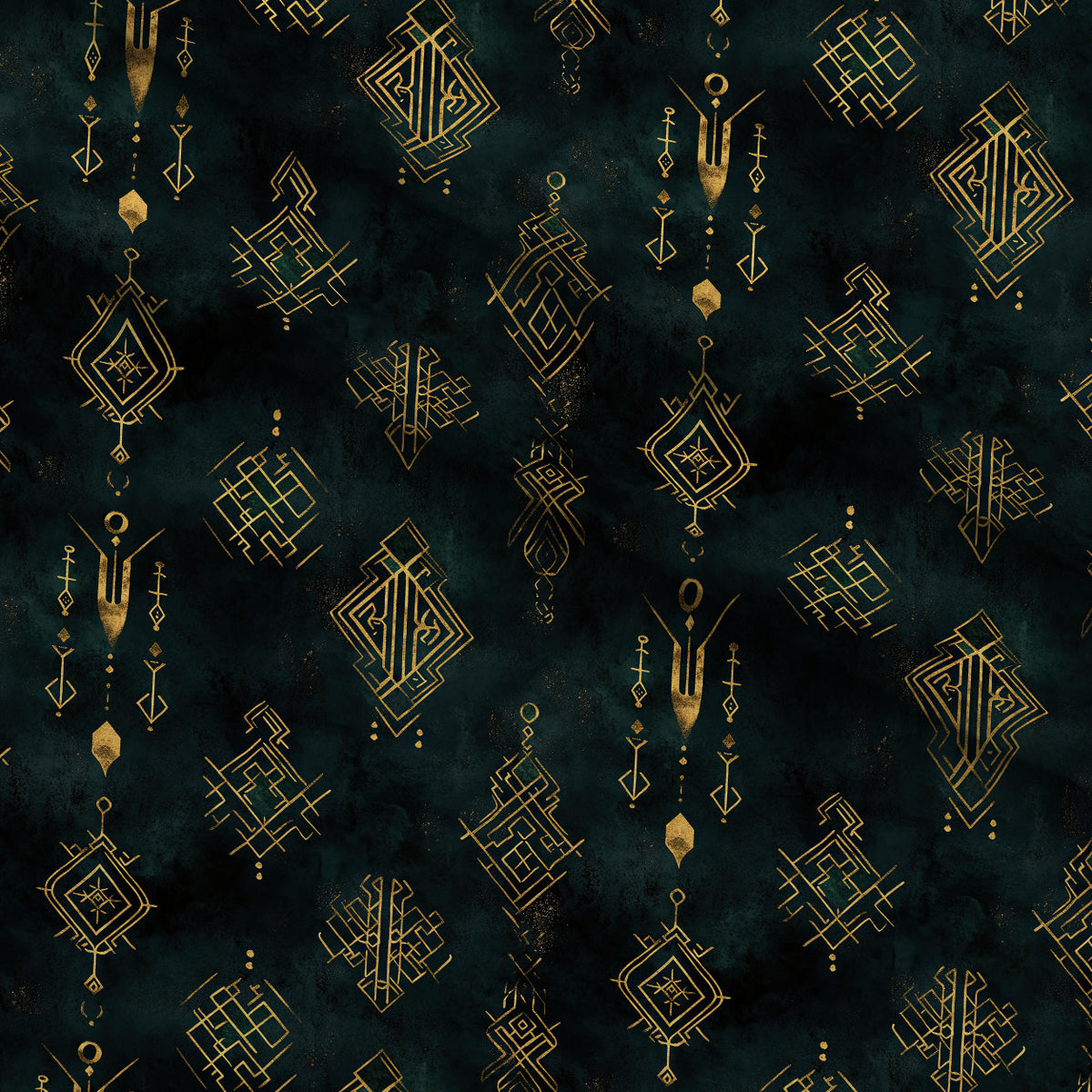 Gilded Midnight Garden Pattern 17 Minky Fabric — plush minky folded close-up preview (mv-minky-v1:lying)