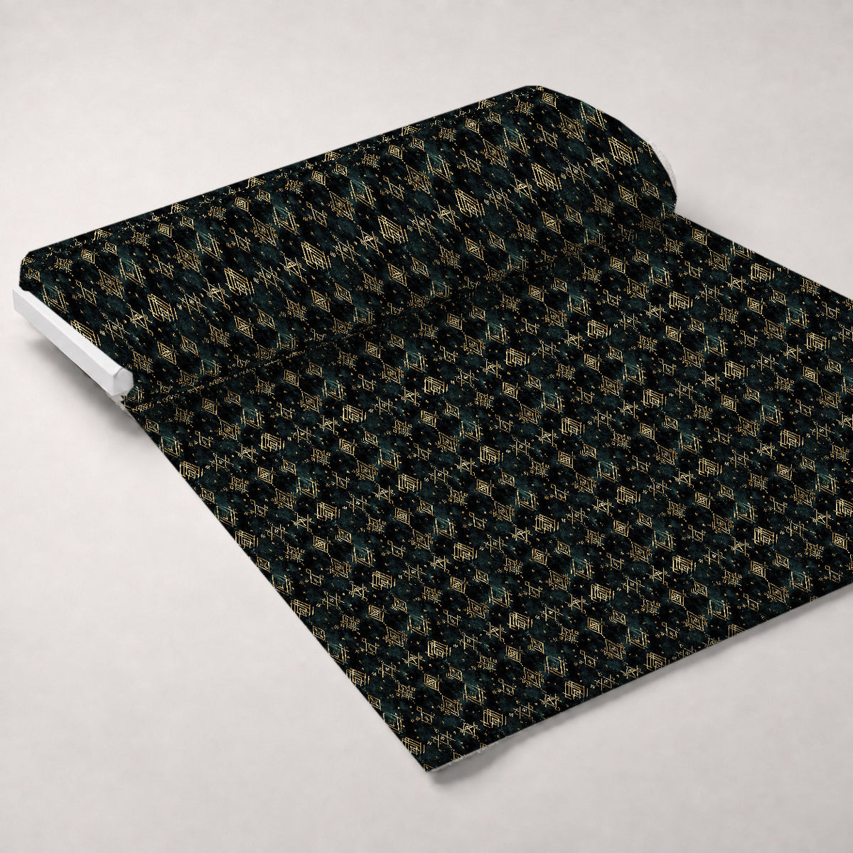 Gilded Midnight Garden Pattern 18 Minky Fabric — plush minky unrolled bolt preview (mv-minky-v1:bolt)