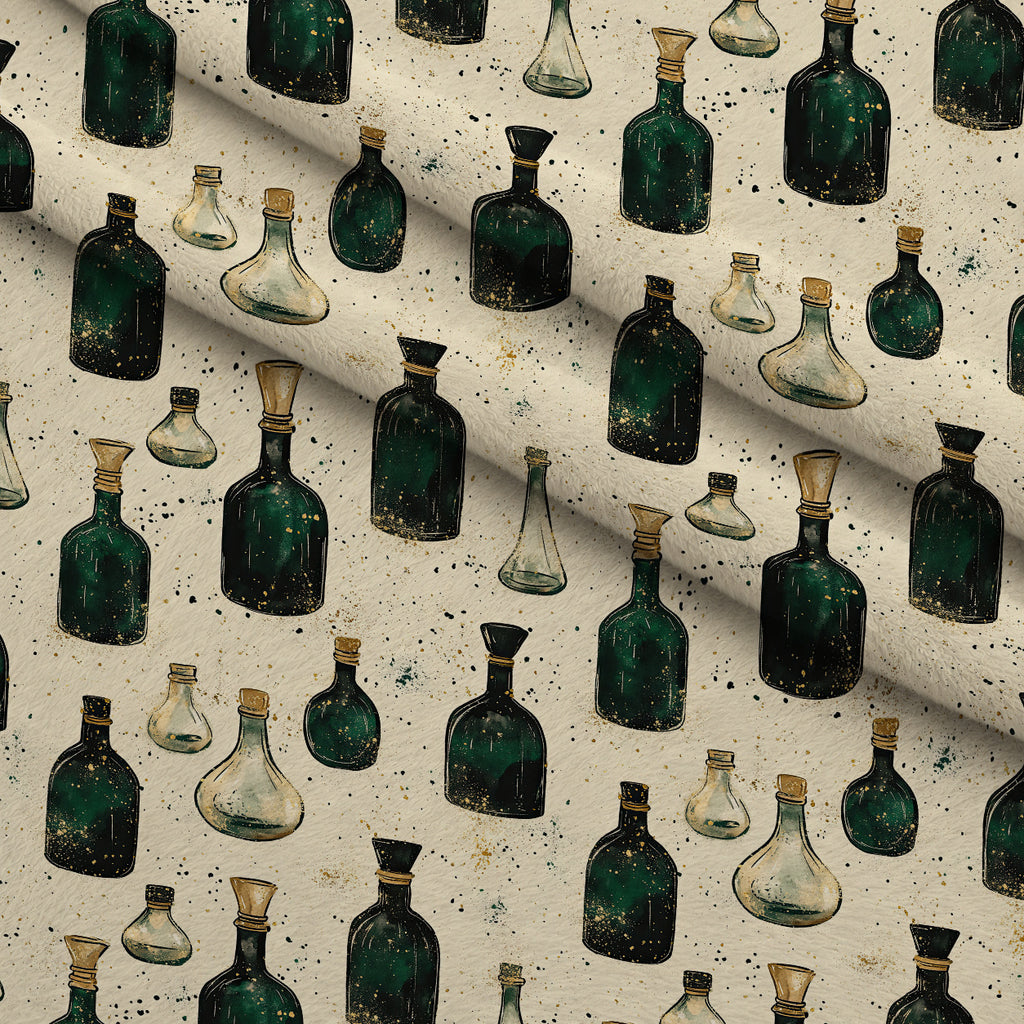 Gilded Midnight Garden Pattern 19 Minky Fabric — plush minky folded close-up preview (mv-minky-v1:lying)