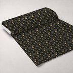 Gilded Midnight Garden Pattern 2 Minky Fabric — plush minky unrolled bolt preview (mv-minky-v1:bolt)