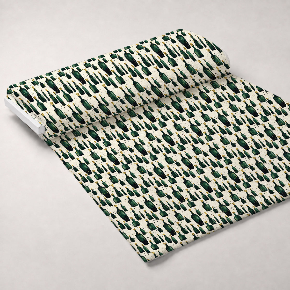 Gilded Midnight Garden Pattern 20 Minky Fabric — plush minky unrolled bolt preview (mv-minky-v1:bolt)