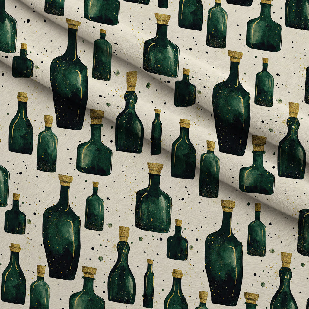 Gilded Midnight Garden Pattern 20 Minky Fabric — plush minky folded close-up preview (mv-minky-v1:lying)