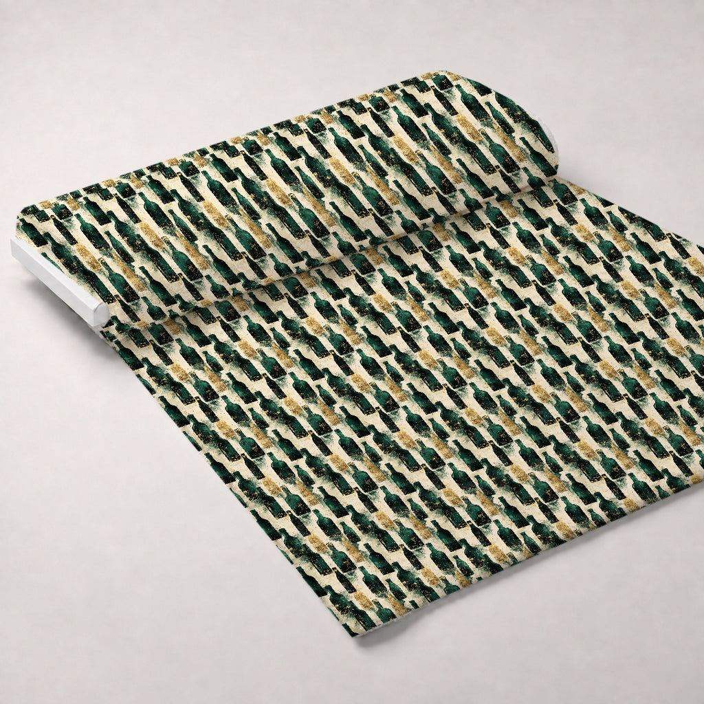 Gilded Midnight Garden Pattern 21 Minky Fabric — plush minky unrolled bolt preview (mv-minky-v1:bolt)