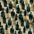 Gilded Midnight Garden Pattern 21 Minky Fabric — plush minky folded close-up preview (mv-minky-v1:lying)
