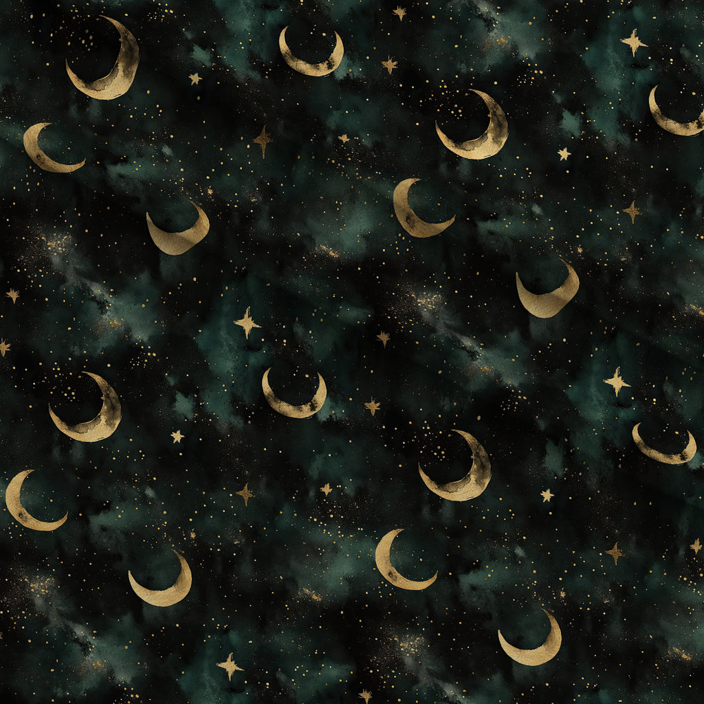 Gilded Midnight Garden Pattern 24 Minky Fabric — plush minky folded close-up preview (mv-minky-v1:lying)